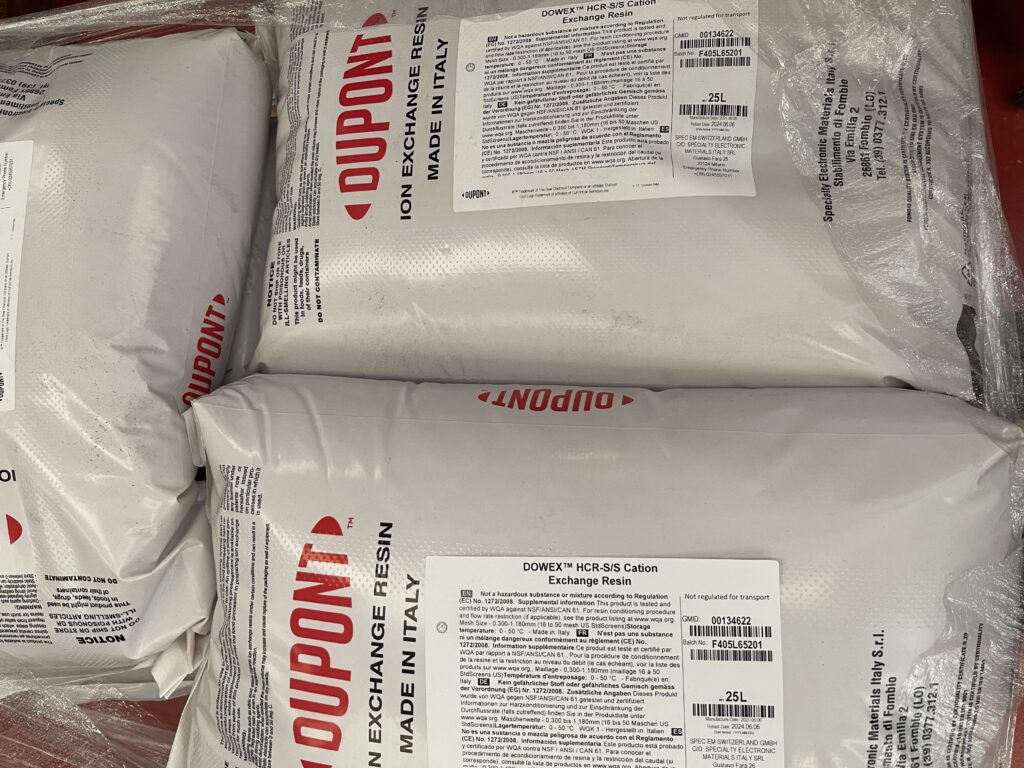 Resine addolcitori